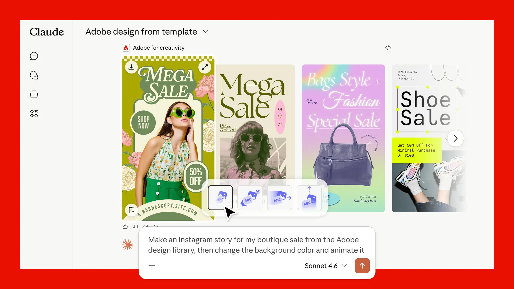 Adobe for Creativity in Claude: how AI changes design and content work